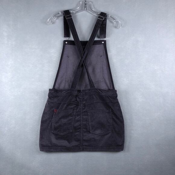 Urban Outfitters Overall Dress Junior's Medium Charcoal - Picture 2 of 6